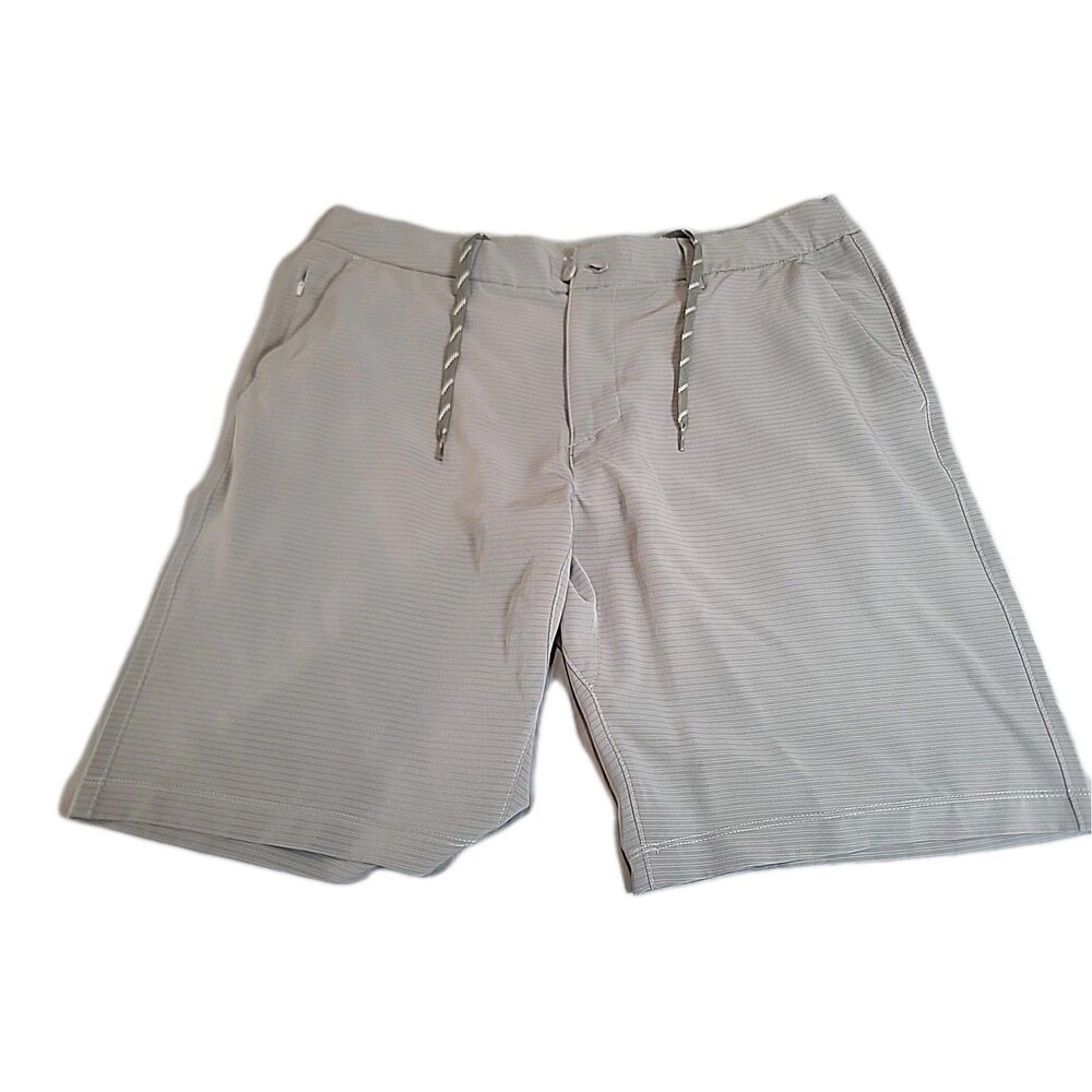 Arizona Jean Co Ultra Flex Men’s Size 36 Gray Striped Stretch Golf Shorts